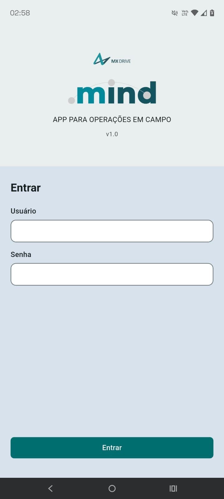 Tela de login